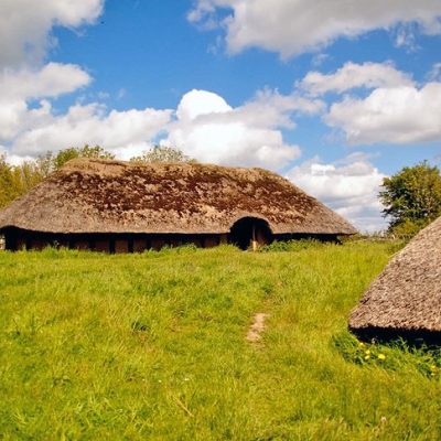 Casas de antiguo poblado vikingo en Roskilde
