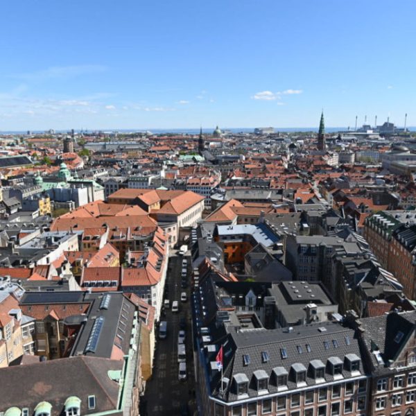 Vistas aérea de la ciudad de Copenhague